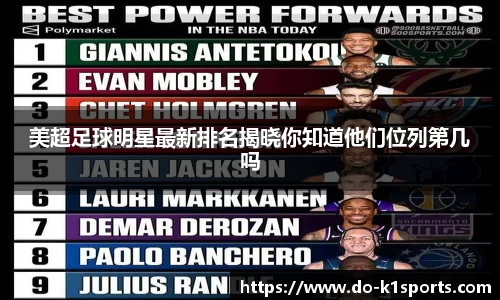 美超足球明星最新排名揭晓你知道他们位列第几吗